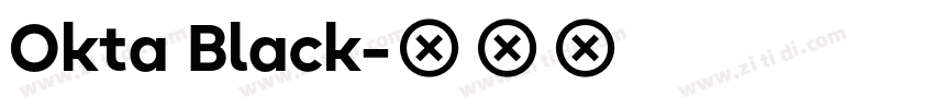 Okta Black字体转换